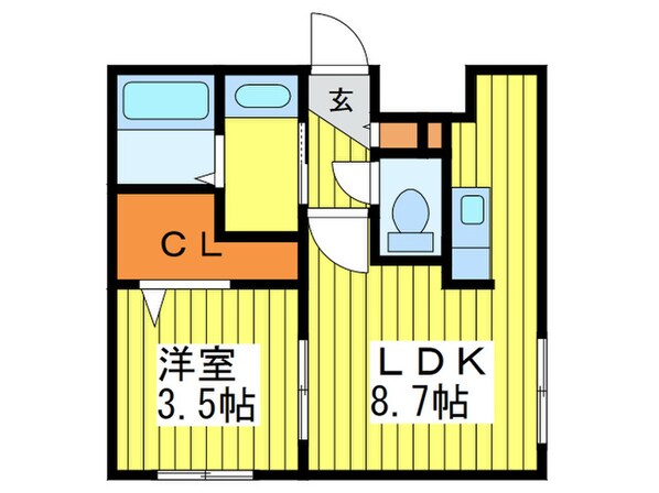 リベルタ桑園の物件間取画像